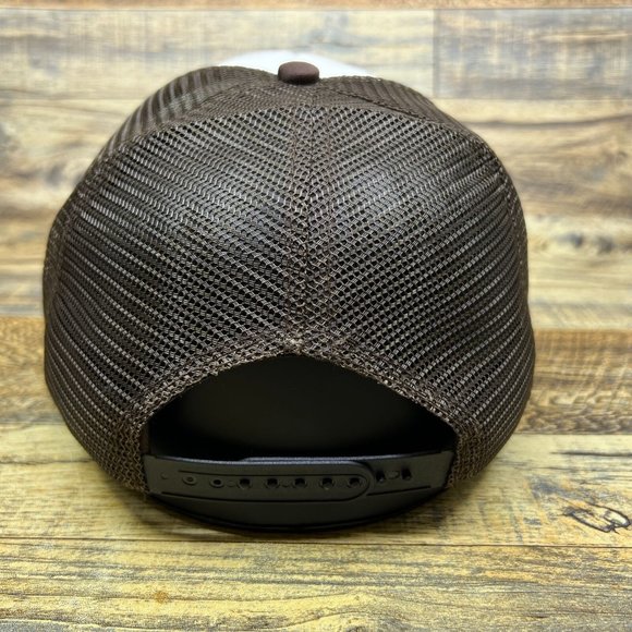 The Big Lebowski Mens Trucker Hat Brown Snapback The Dude Vs. Jesus 1998 Movie - Picture 4 of 7